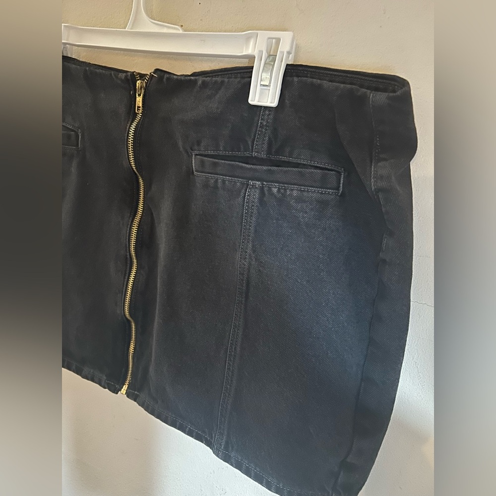 Mid Rise Jean Mini Skirt - Picture 3 of 8